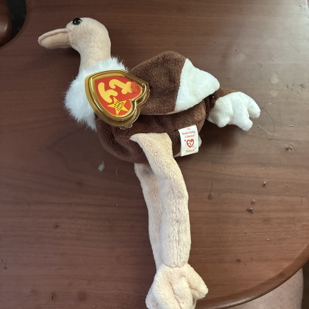 TY Beanie Baby Stretch The Ostrich Plush Original Tags Retired 1997 4182